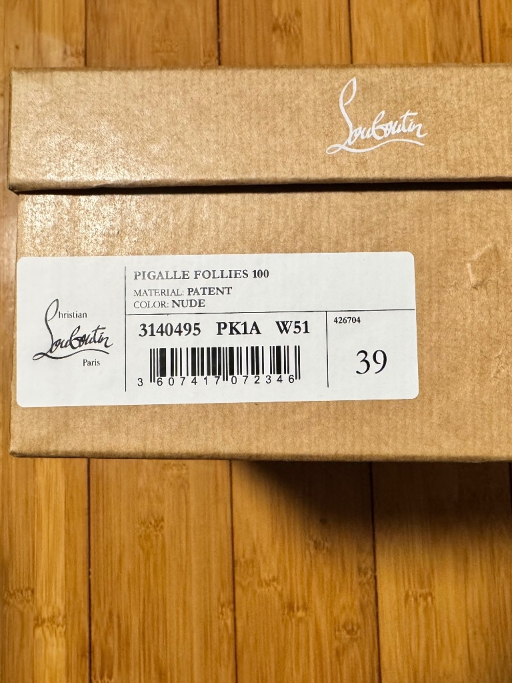 Nude Christian Louboutin Pigalle Follies 100 - Picture 6 of 6